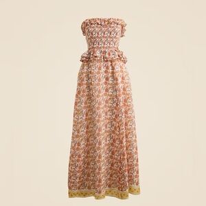 Floral Strapless Jcrew Dress